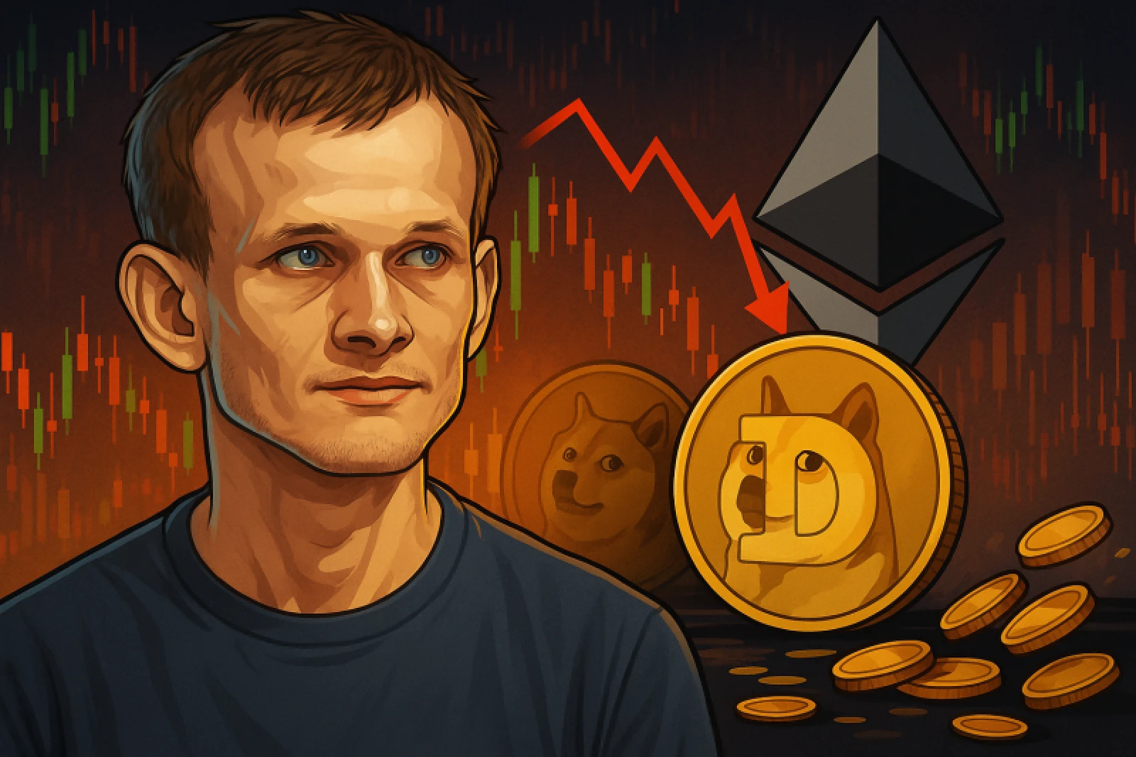 Vitalik Buterin Sparks Panic After Selling 2 Trillion DOG Tokens