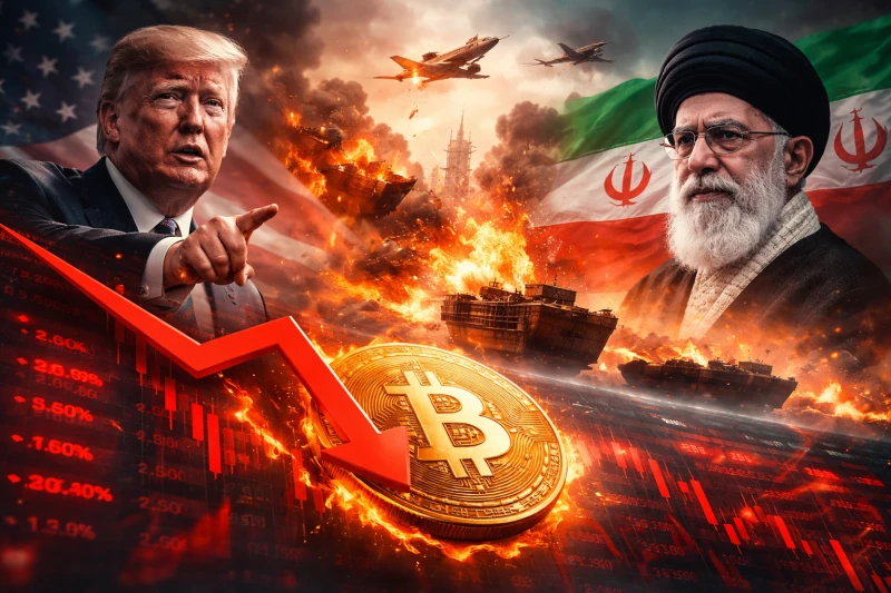Geopolitical Tensions Shake Crypto: US–Iran Conflict Triggers Market Sell-Off
