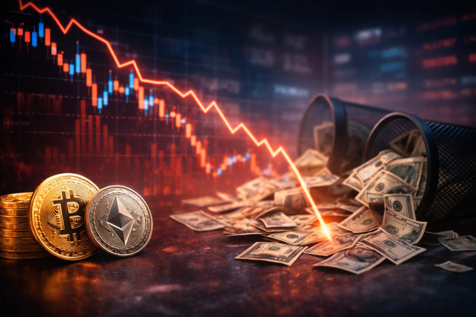 Bitcoin and Ethereum ETFs Reverse Course: $219M Outflows End Inflow Streak