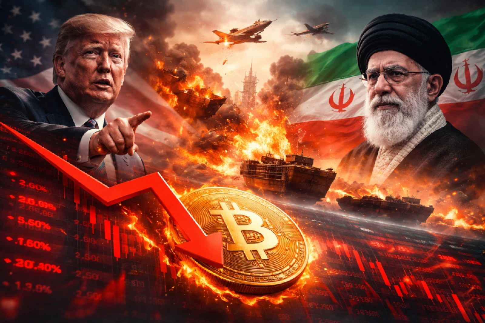 Geopolitical Tensions Shake Crypto: US–Iran Conflict Triggers Market Sell-Off