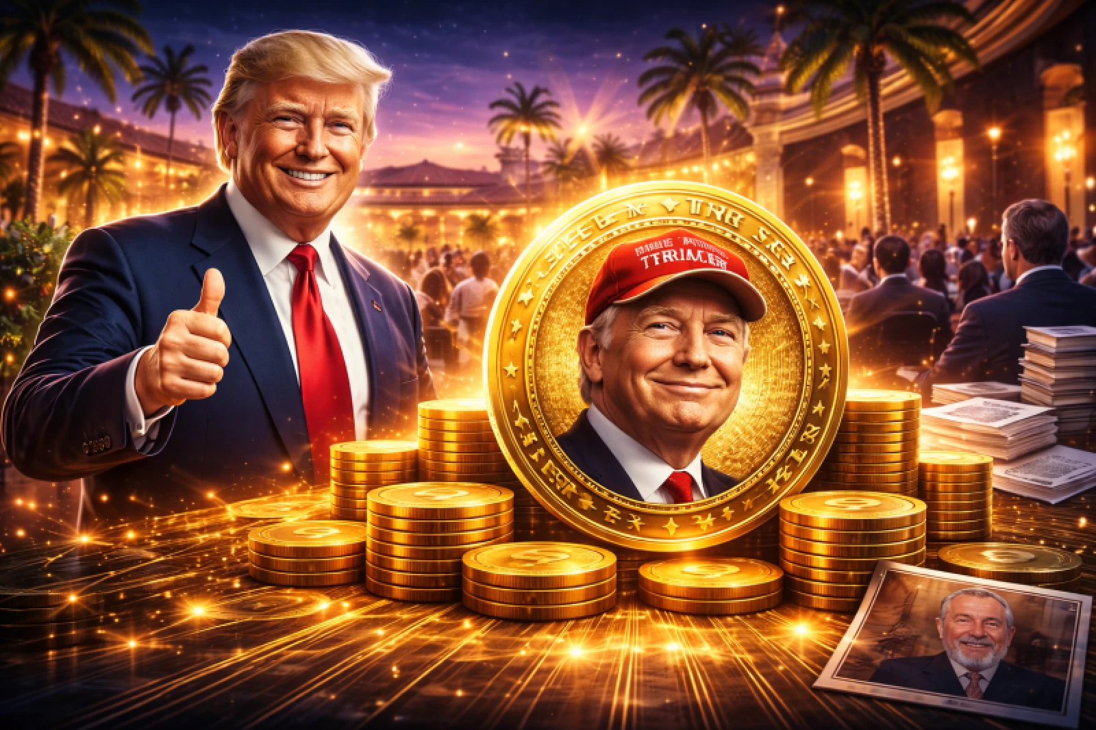 $TRUMP Memecoin Surges 50% After Mar-a-Lago Gala Invitation Announcement